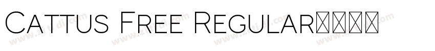 Cattus Free Regular字体转换